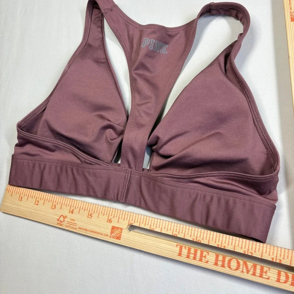 Victoria's Secret Sports Bra Womens Medium Small Black Padded Athleisure VS‎